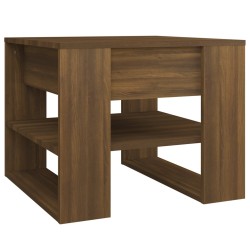 vidaXL Couchtisch Braun Eichen-Optik 55,5x55x45 cm Holzwerkstoff