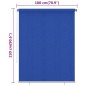 vidaXL Außenrollo 180x230 cm Blau HDPE vidaXL Außenrollo 180x230 cm Blau HDPE