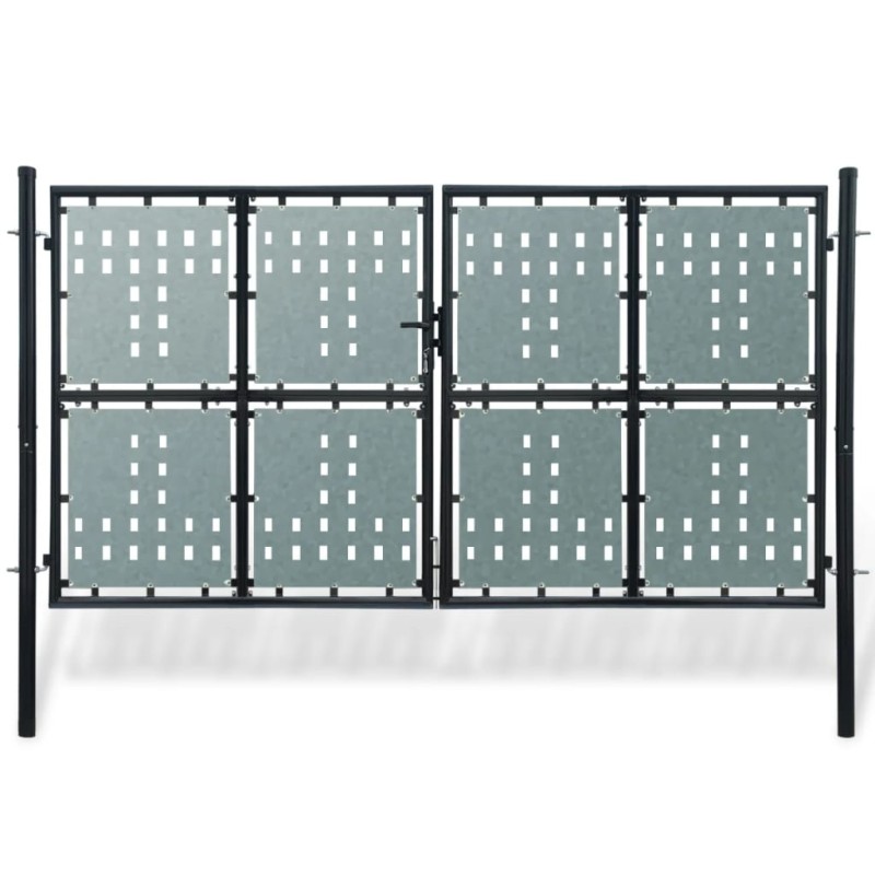 vidaXL Zauntor (Einzeltor) Schwarz 300x225 cm vidaXL Zauntor (Einzeltor) Schwarz 300x225 cm