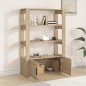 vidaXL Sideboard Sonoma-Eiche 80x30x119,5 cm Holzwerkstoff vidaXL Sideboard Sonoma-Eiche 80x30x119,5 cm Holzwerkstoff