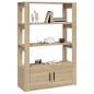 vidaXL Sideboard Sonoma-Eiche 80x30x119,5 cm Holzwerkstoff vidaXL Sideboard Sonoma-Eiche 80x30x119,5 cm Holzwerkstoff
