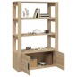 vidaXL Sideboard Sonoma-Eiche 80x30x119,5 cm Holzwerkstoff vidaXL Sideboard Sonoma-Eiche 80x30x119,5 cm Holzwerkstoff