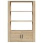 vidaXL Sideboard Sonoma-Eiche 80x30x119,5 cm Holzwerkstoff vidaXL Sideboard Sonoma-Eiche 80x30x119,5 cm Holzwerkstoff