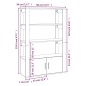 vidaXL Sideboard Sonoma-Eiche 80x30x119,5 cm Holzwerkstoff vidaXL Sideboard Sonoma-Eiche 80x30x119,5 cm Holzwerkstoff