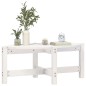 vidaXL Couchtisch Weiß 87x48x35 cm Massivholz Kiefer vidaXL Couchtisch Weiß 87x48x35 cm Massivholz Kiefer