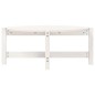 vidaXL Couchtisch Weiß 87x48x35 cm Massivholz Kiefer vidaXL Couchtisch Weiß 87x48x35 cm Massivholz Kiefer