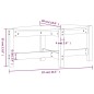 vidaXL Couchtisch Weiß 87x48x35 cm Massivholz Kiefer vidaXL Couchtisch Weiß 87x48x35 cm Massivholz Kiefer
