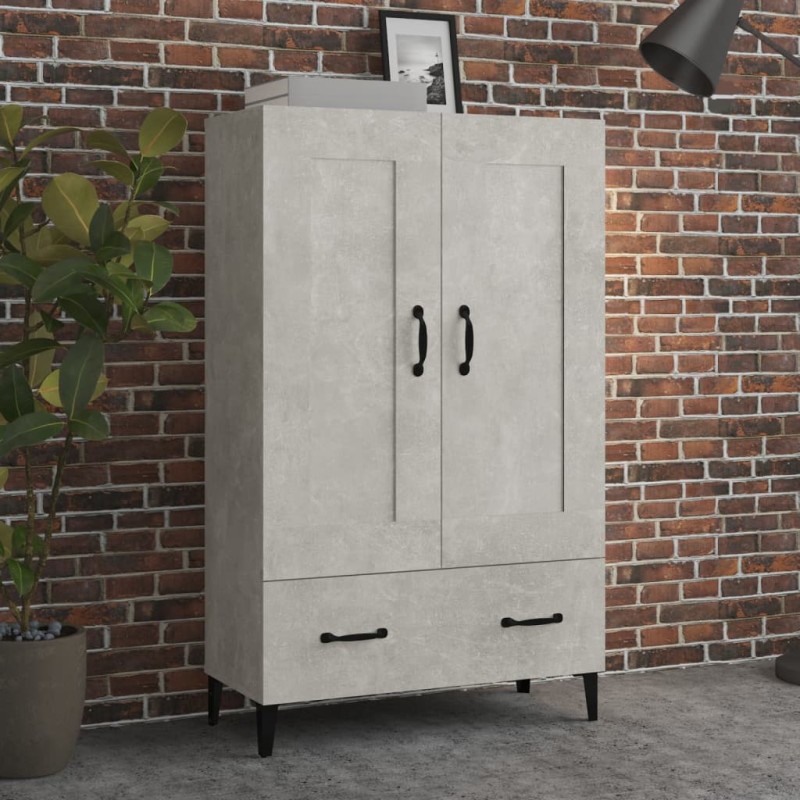 vidaXL Highboard Betongrau 70x31x115 cm Holzwerkstoff vidaXL Highboard Betongrau 70x31x115 cm Holzwerkstoff
