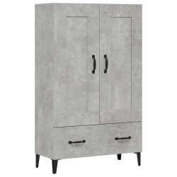vidaXL Highboard Betongrau 70x31x115 cm Holzwerkstoff
