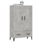vidaXL Highboard Betongrau 70x31x115 cm Holzwerkstoff vidaXL Highboard Betongrau 70x31x115 cm Holzwerkstoff