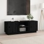 vidaXL TV-Schrank Schwarz 110x35x40,5 cm Massivholz Kiefer vidaXL TV-Schrank Schwarz 110x35x40,5 cm Massivholz Kiefer