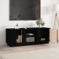 vidaXL TV-Schrank Schwarz 110x35x40,5 cm Massivholz Kiefer vidaXL TV-Schrank Schwarz 110x35x40,5 cm Massivholz Kiefer