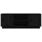 vidaXL TV-Schrank Schwarz 110x35x40,5 cm Massivholz Kiefer vidaXL TV-Schrank Schwarz 110x35x40,5 cm Massivholz Kiefer