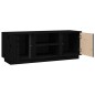 vidaXL TV-Schrank Schwarz 110x35x40,5 cm Massivholz Kiefer vidaXL TV-Schrank Schwarz 110x35x40,5 cm Massivholz Kiefer
