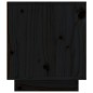 vidaXL TV-Schrank Schwarz 110x35x40,5 cm Massivholz Kiefer vidaXL TV-Schrank Schwarz 110x35x40,5 cm Massivholz Kiefer