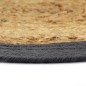 vidaXL Tischsets 4 Stk. Natur und Anthrazit 38 cm Jute und Baumwolle 