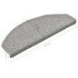 vidaXL Treppenmatten 15 Stk. Hellgrau 65x24x4 cm vidaXL Treppenmatten 15 Stk. Hellgrau 65x24x4 cm