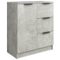 vidaXL Sideboard Betongrau 60x30x70 cm Holzwerkstoff vidaXL Sideboard Betongrau 60x30x70 cm Holzwerkstoff