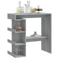 vidaXL Bartisch mit Regal Grau Sonoma 100x50x101,5 cm vidaXL Bartisch mit Regal Grau Sonoma 100x50x101,5 cm