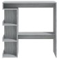 vidaXL Bartisch mit Regal Grau Sonoma 100x50x101,5 cm vidaXL Bartisch mit Regal Grau Sonoma 100x50x101,5 cm