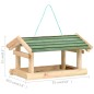 vidaXL Vogelfutterhaus Massivholz 35x29,5x21 cm vidaXL Vogelfutterhaus Massivholz 35x29,5x21 cm
