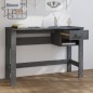 vidaXL Schreibtisch HAMAR Dunkelgrau 110x40x75 cm Massivholz Kiefer vidaXL Schreibtisch HAMAR Dunkelgrau 110x40x75 cm Massivholz Kiefer