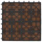 vidaXL Terrassenfliesen 11 Stück WPC 30 x 30 cm 1 qm Teakholzfarbe vidaXL Terrassenfliesen 11 Stück WPC 30 x 30 cm 1 qm Teakholzfarbe