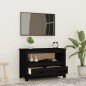 vidaXL TV-Schrank Schwarz79x35x52 cm Massivholz Kiefer vidaXL TV-Schrank Schwarz79x35x52 cm Massivholz Kiefer