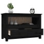 vidaXL TV-Schrank Schwarz79x35x52 cm Massivholz Kiefer vidaXL TV-Schrank Schwarz79x35x52 cm Massivholz Kiefer