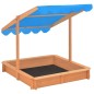 vidaXL Sandkasten mit Verstellbarem Dach Tannenholz 115x115x115 cm vidaXL Sandkasten mit Verstellbarem Dach Tannenholz 115x115x115 cm
