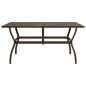 vidaXL Gartentisch Braun 140x80x72 cm Stahl vidaXL Gartentisch Braun 140x80x72 cm Stahl