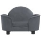 Hundebett Dunkelgrau 66x40x45 cm Samt Hundebett Dunkelgrau 66x40x45 cm Samt