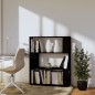 vidaXL Bücherregal/Raumteiler Schwarz 80x25x101 cm Massivholz Kiefer vidaXL Bücherregal/Raumteiler Schwarz 80x25x101 cm Massivholz Kiefer