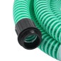 vidaXL Saugschlauch mit Messing-Anschlüssen Grün 1,1" 10 m PVC vidaXL Saugschlauch mit Messing-Anschlüssen Grün 1,1" 10 m PVC