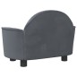 Hundebett Dunkelgrau 66x40x45 cm Samt Hundebett Dunkelgrau 66x40x45 cm Samt
