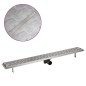 vidaXL Gerade Duschrinne Linien 1030x140 mm Edelstahl vidaXL Gerade Duschrinne Linien 1030x140 mm Edelstahl
