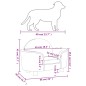 Hundebett Dunkelgrau 66x40x45 cm Samt Hundebett Dunkelgrau 66x40x45 cm Samt