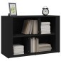vidaXL Sideboard Schwarz 80x30x54 cm Holzwerkstoff vidaXL Sideboard Schwarz 80x30x54 cm Holzwerkstoff
