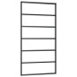 vidaXL Schiebetür ESG-Glas und Aluminium 102x205 cm Schwarz vidaXL Schiebetür ESG-Glas und Aluminium 102x205 cm Schwarz