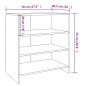 vidaXL Sideboard Grau Sonoma 70x40,5x75 cm Holzwerkstoff vidaXL Sideboard Grau Sonoma 70x40,5x75 cm Holzwerkstoff