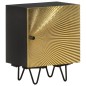 vidaXL Nachttisch mit Messing-Front 40x30x50 cm Massivholz Mango vidaXL Nachttisch mit Messing-Front 40x30x50 cm Massivholz Mango