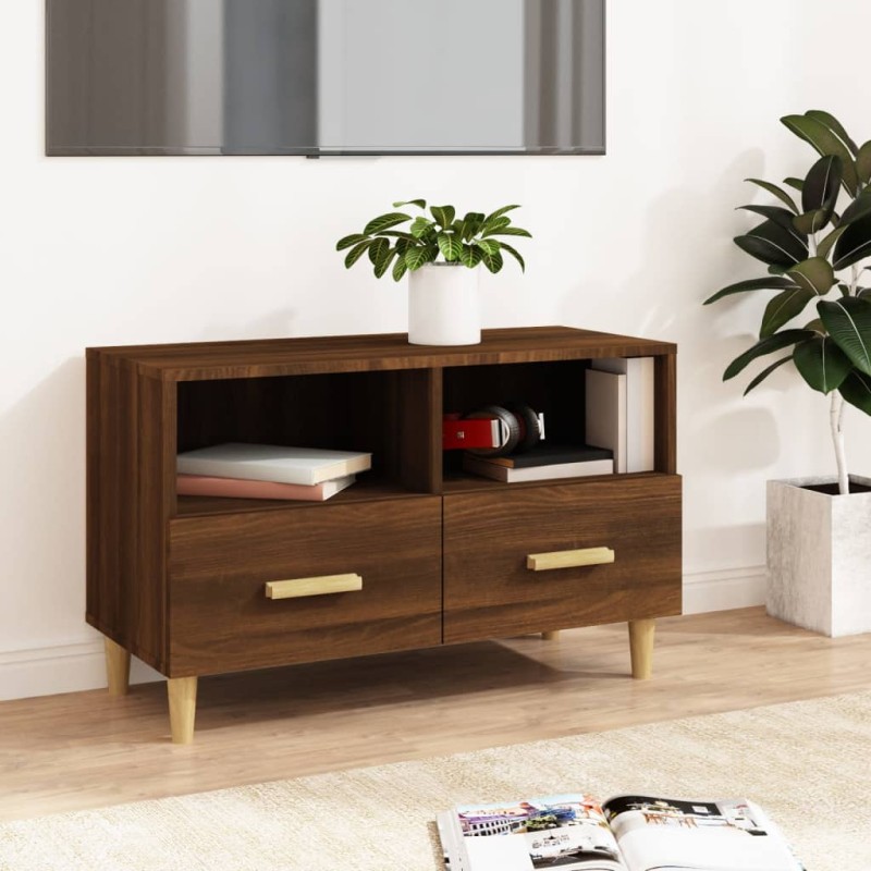 vidaXL TV-Schrank Braun Eichen-Optik 80x36x50 cm Holzwerkstoff vidaXL TV-Schrank Braun Eichen-Optik 80x36x50 cm Holzwerkstoff