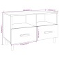 vidaXL TV-Schrank Braun Eichen-Optik 80x36x50 cm Holzwerkstoff vidaXL TV-Schrank Braun Eichen-Optik 80x36x50 cm Holzwerkstoff