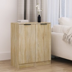 vidaXL Sideboards 2 Stk. Sonoma-Eiche 30x30x70 cm Holzwerkstoff