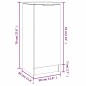 vidaXL Sideboards 2 Stk. Sonoma-Eiche 30x30x70 cm Holzwerkstoff vidaXL Sideboards 2 Stk. Sonoma-Eiche 30x30x70 cm Holzwerkstoff