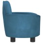 Hundebett Blau 66x40x45 cm Samt Hundebett Blau 66x40x45 cm Samt