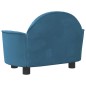 Hundebett Blau 66x40x45 cm Samt Hundebett Blau 66x40x45 cm Samt