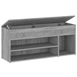 vidaXL Schuhbank Grau Sonoma 105x30x45 cm Holzwerkstoff