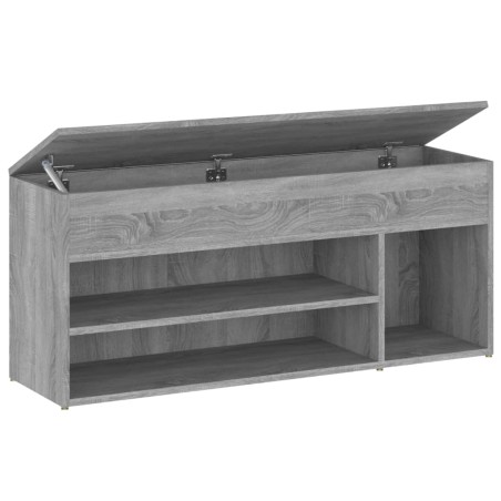 vidaXL Schuhbank Grau Sonoma 105x30x45 cm Holzwerkstoff