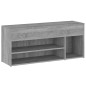 vidaXL Schuhbank Grau Sonoma 105x30x45 cm Holzwerkstoff vidaXL Schuhbank Grau Sonoma 105x30x45 cm Holzwerkstoff